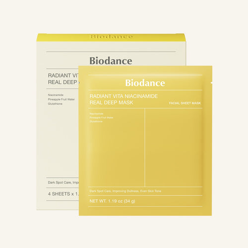 Biodance Radiant Vita Niacinamide Real Deep Mask packaging