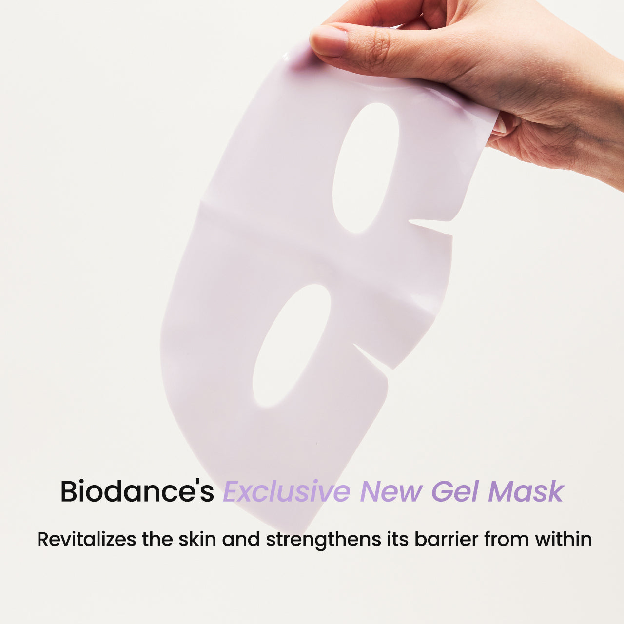 Biodance Caviar PDRN mask on skin