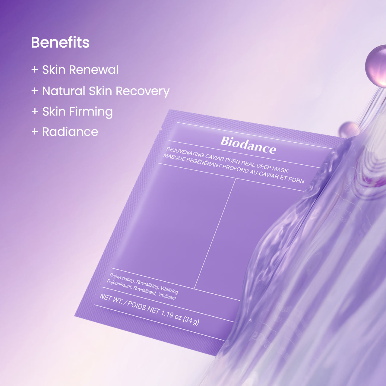 Biodance Caviar PDRN mask texture