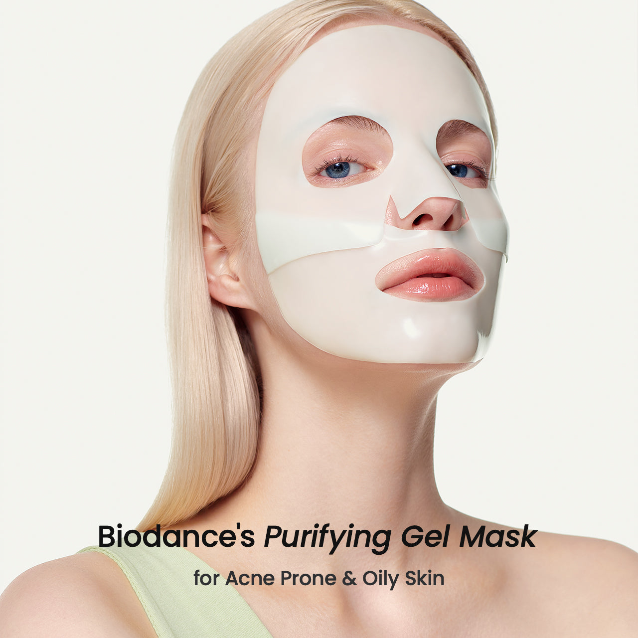 Biodance Sea Kelp mask on skin