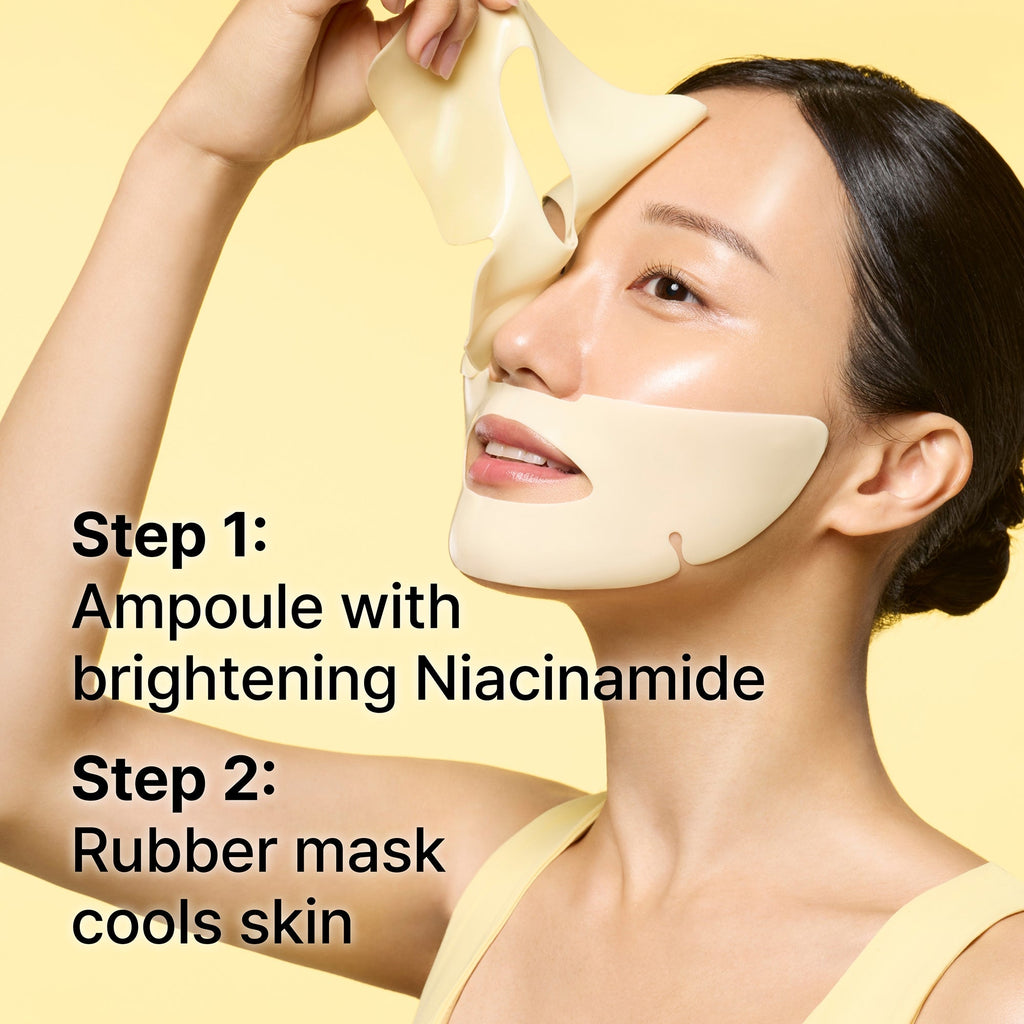 How to apply Cryo Rubber Brightening Mask
