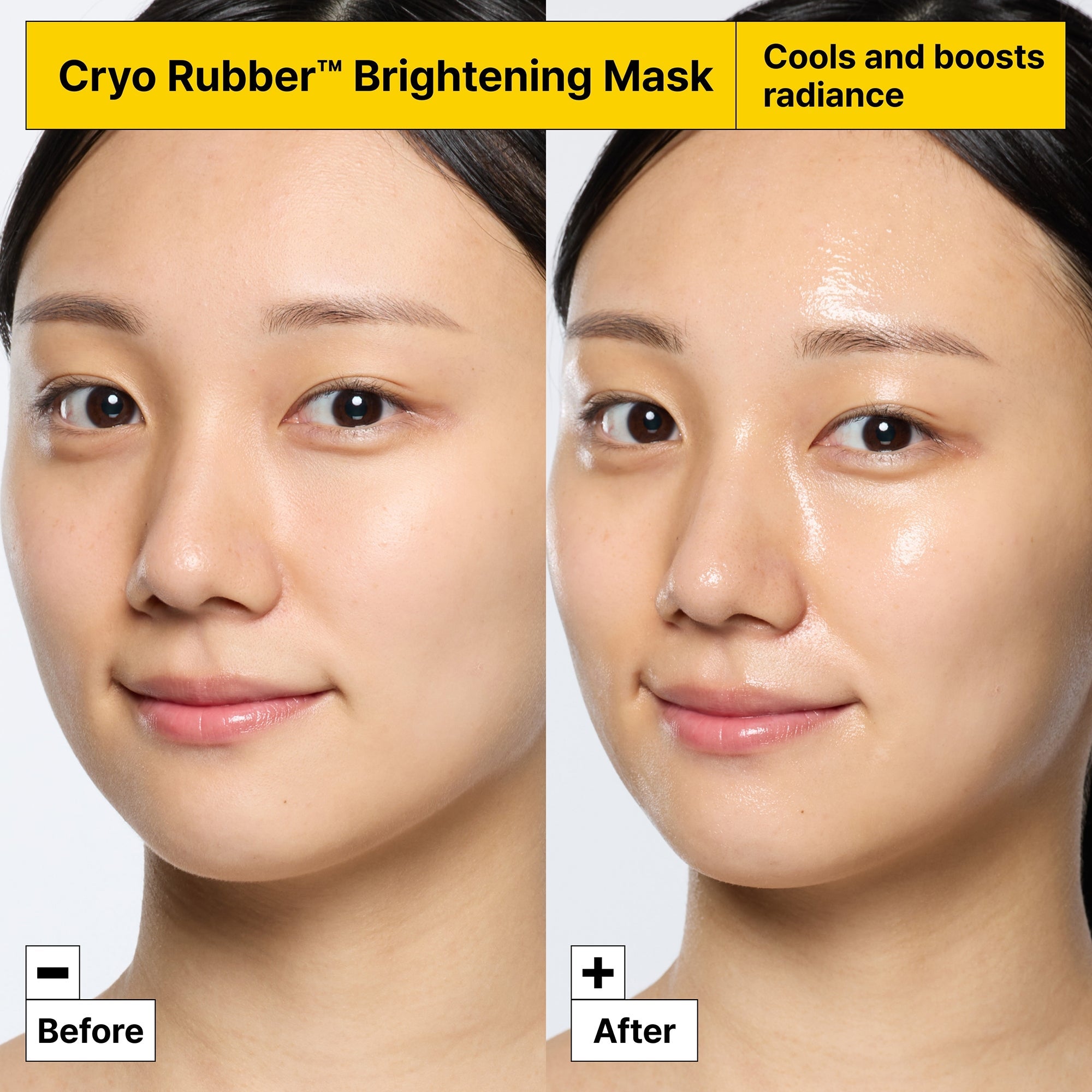Cryo Rubber Brightening Mask results