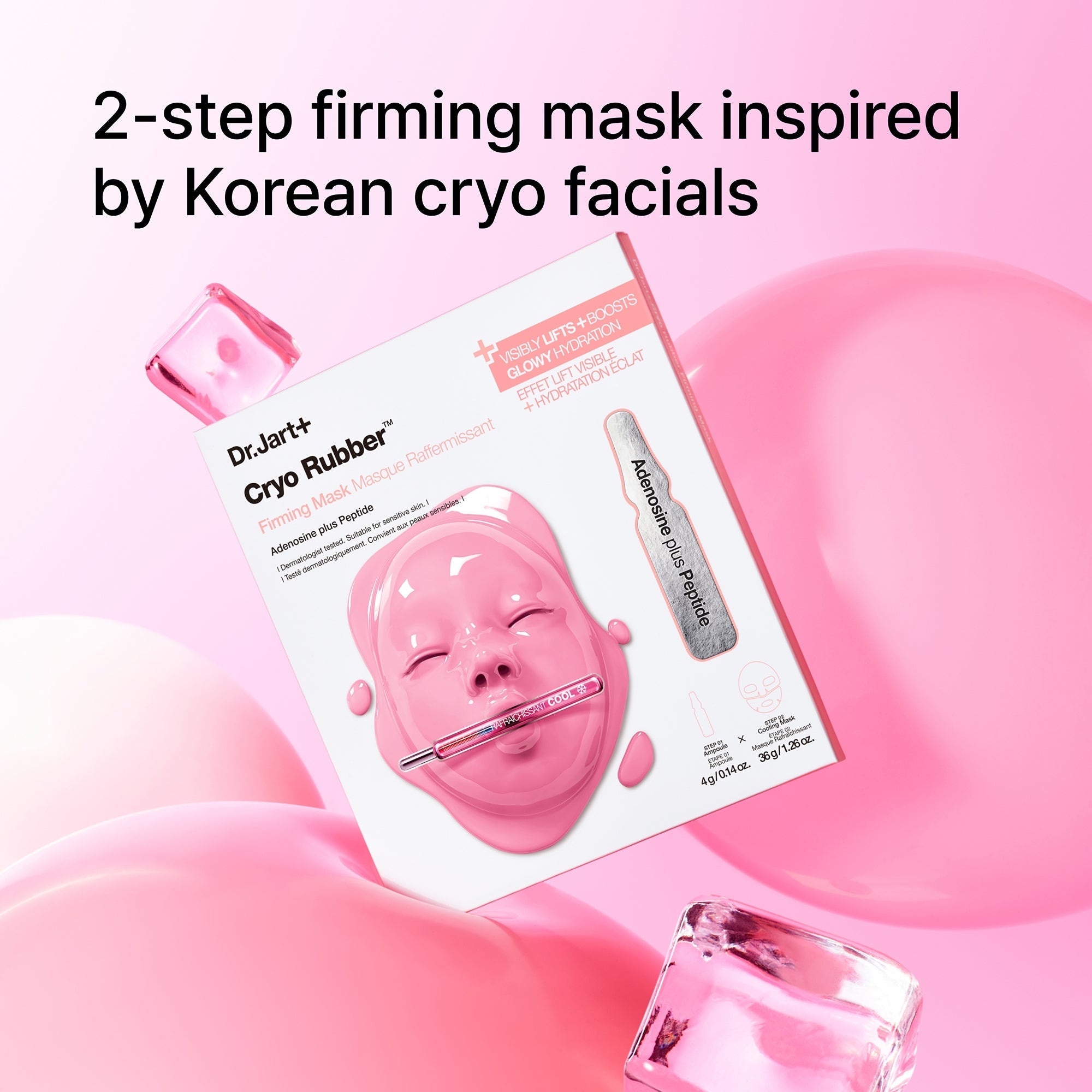 How to apply Cryo Rubber Firming Mask