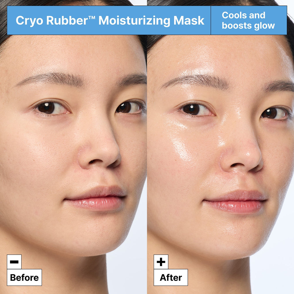 Cryo Rubber Moisturizing Mask ampoule and mask